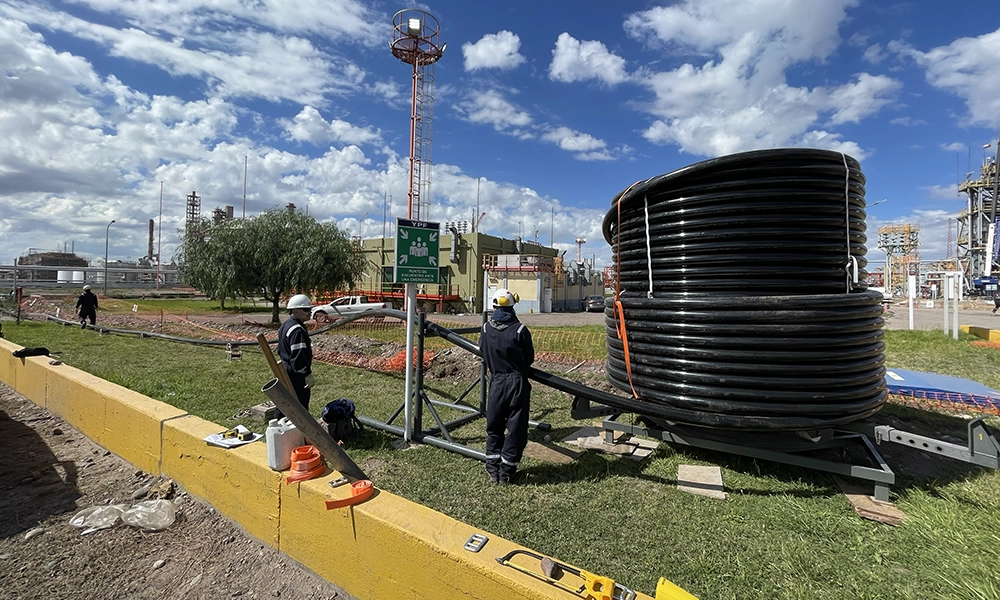 Transporte de Nitrógeno en Entorno Industrial Complejo