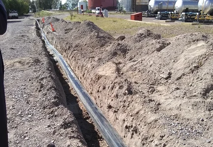 Instalación de Red de Abastecimiento contra Incendios en Planta de Tratamiento de Crudo.